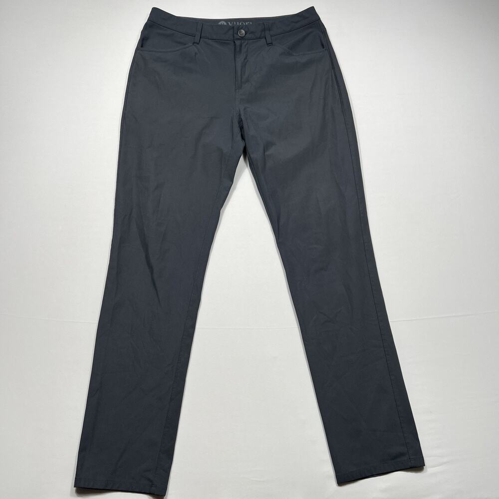 Vuori Meta Pant Athletic Slim Fit Mens 30x31 Gray 5 Pockets Preppy Stretch